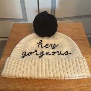 Kate Spade New York Saying Pom Pom Hat